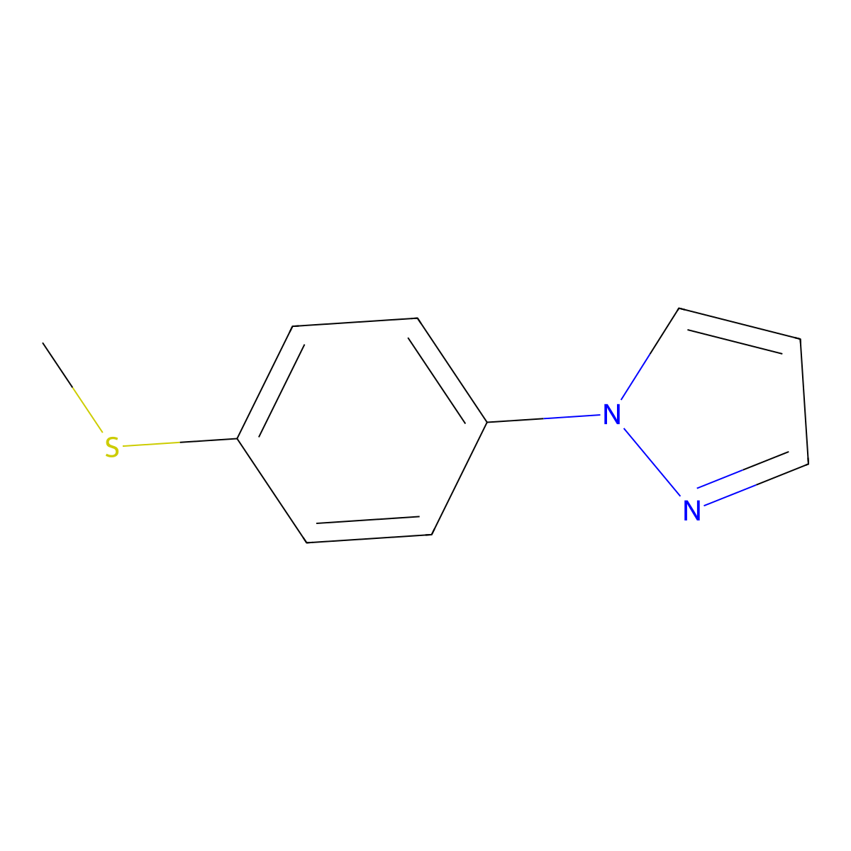 1-[4-(Methylthio)phenyl]pyrazole molecular structure, CAS 572912-93-7