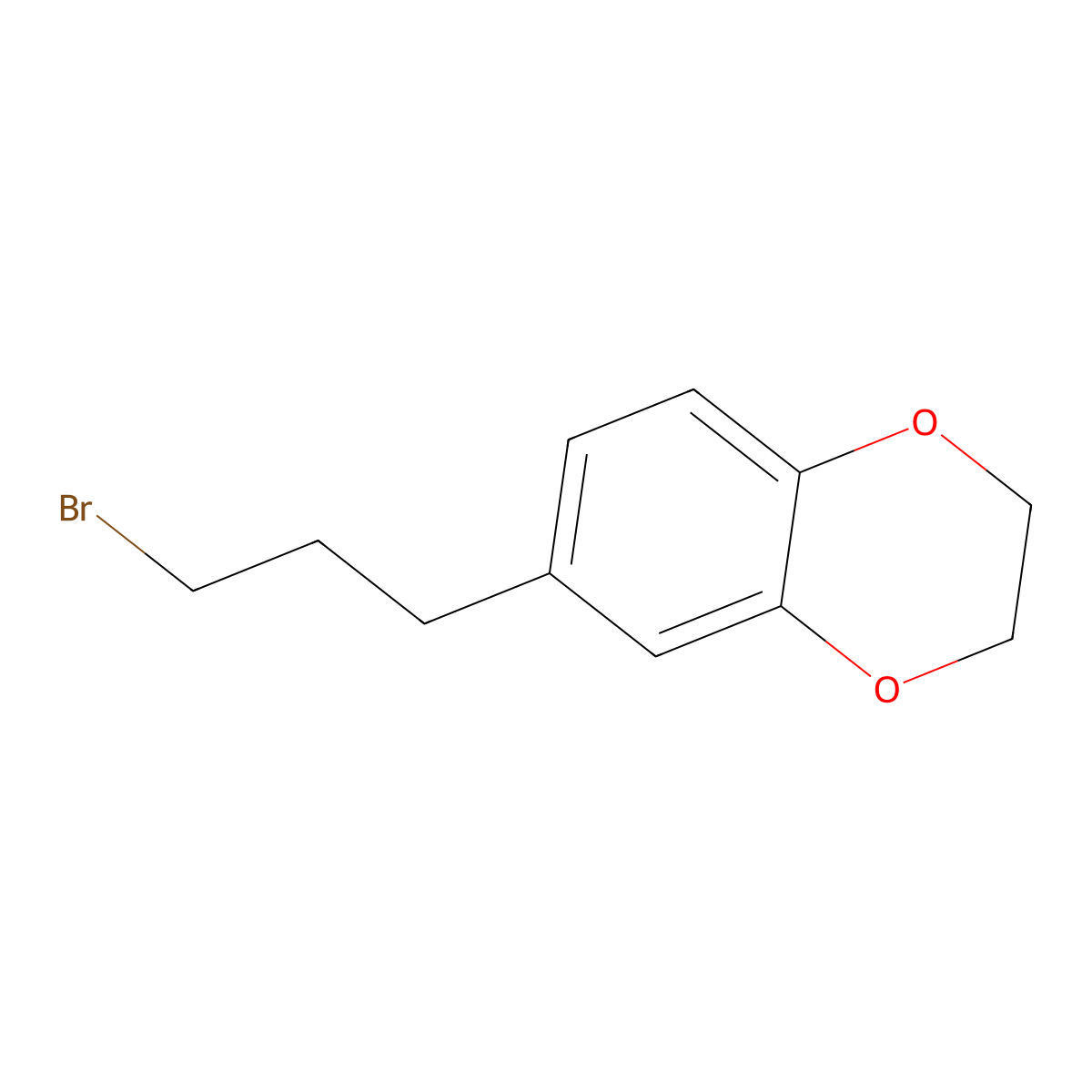 6-(3-Bromopropyl)-2,3-dihydrobenzo[b][1,4]dioxine molecular structure, CAS 57293-22-8