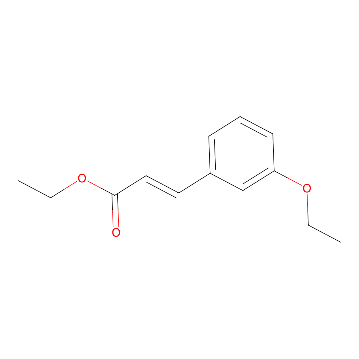 Ethyl (2E)-3-(3-ethoxyphenyl)-2-propenoate molecular structure, CAS 57293-23-9
