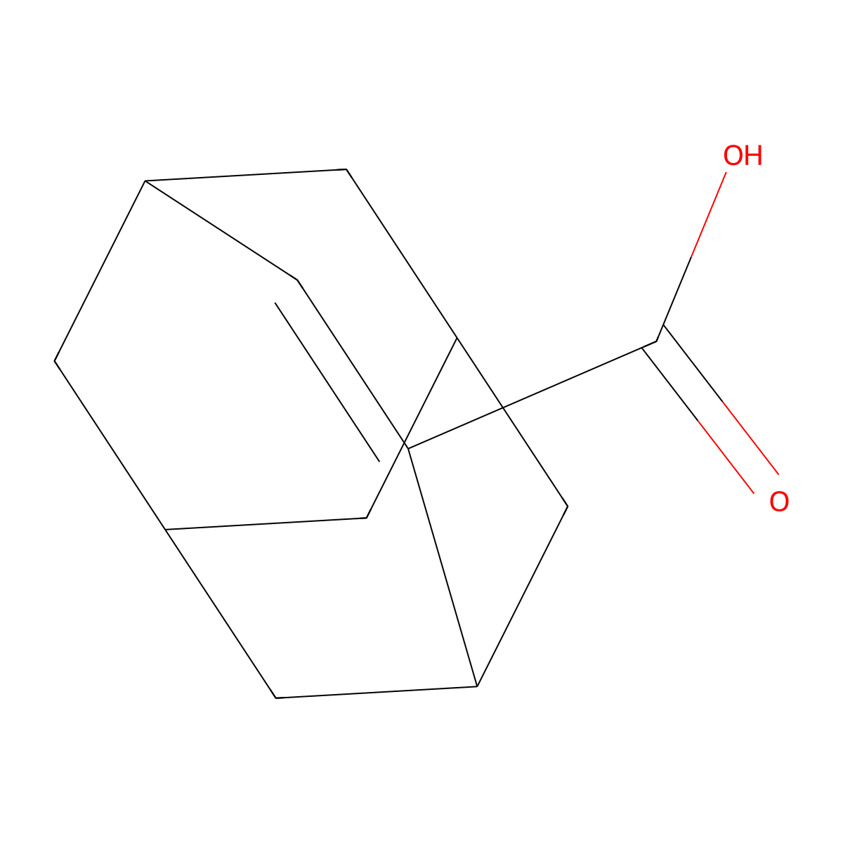 Tricyclo[4.3.1.1,3,8]undec-4-ene-4-carboxylic acid molecular structure, CAS 57293-36-4