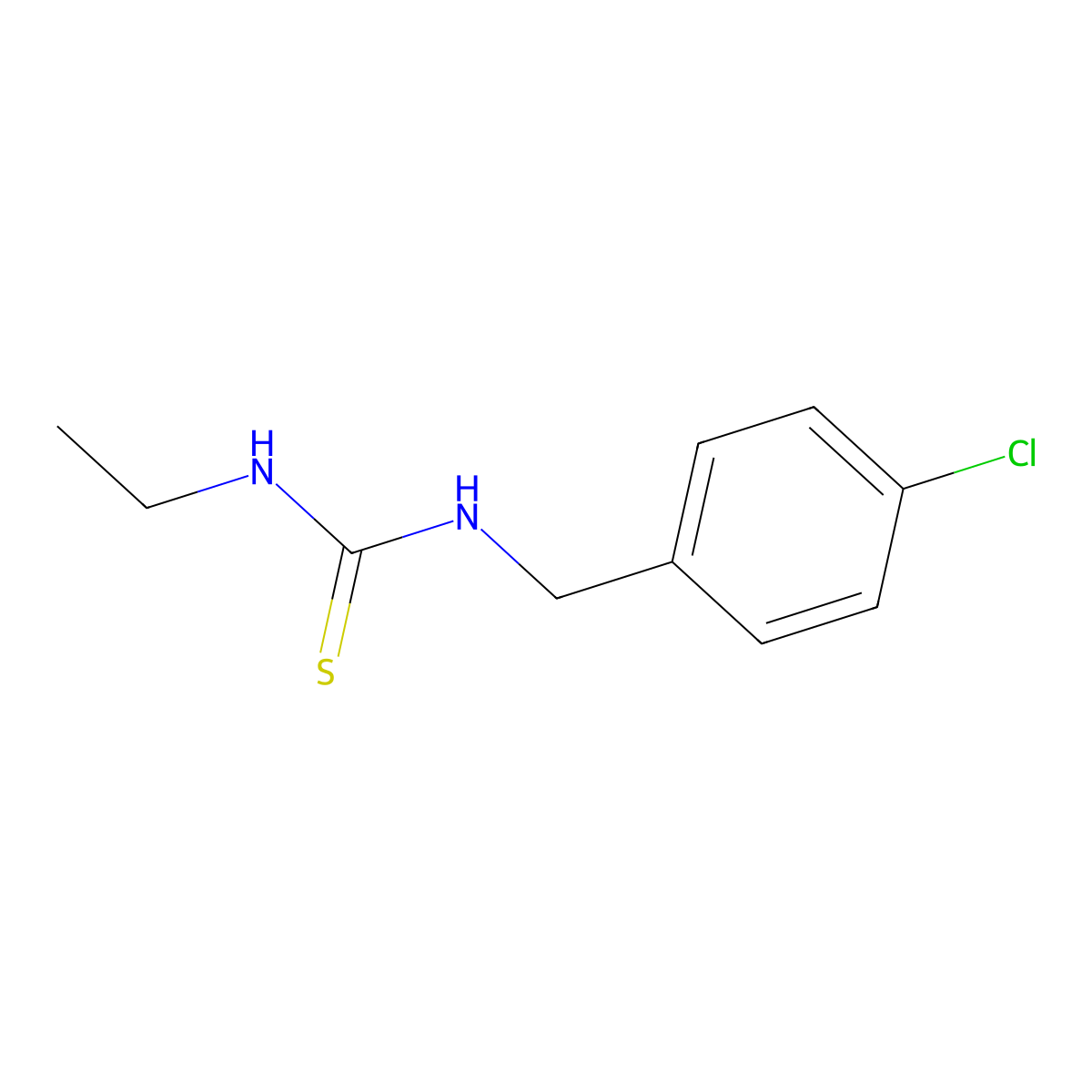 1-(4-Chlorobenzyl)-3-ethylthiourea molecular structure, CAS 57294-95-8