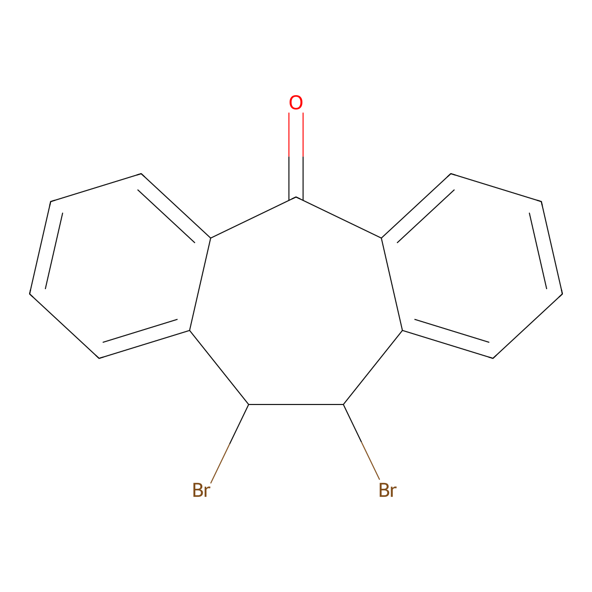 trans-10,11-Dibromodibenzosuberone molecular structure, CAS 57295-97-3