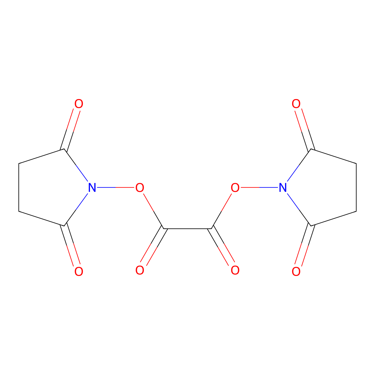 Disuccinimidyl oxalate molecular structure, CAS 57296-03-4