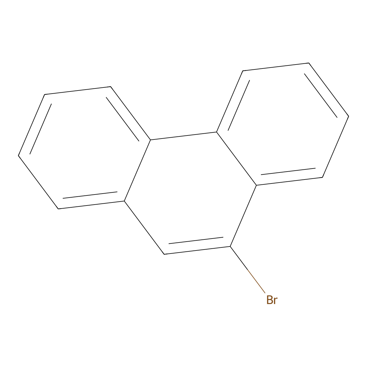 9-Bromophenanthrene molecular structure, CAS 573-17-1