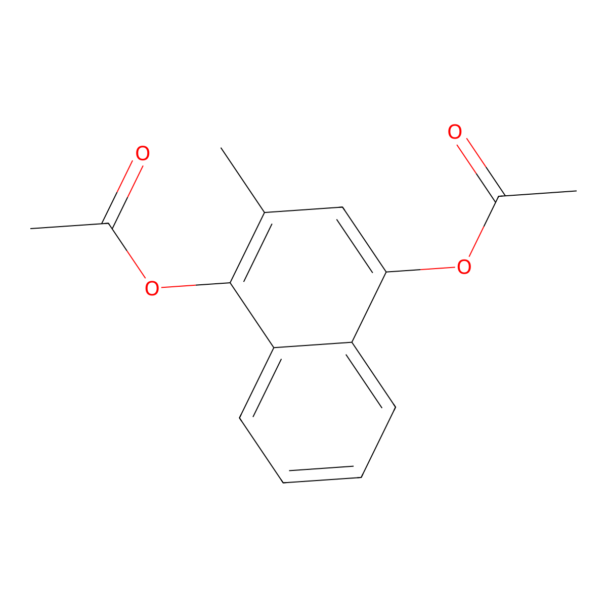 Acetomenaphthone molecular structure, CAS 573-20-6