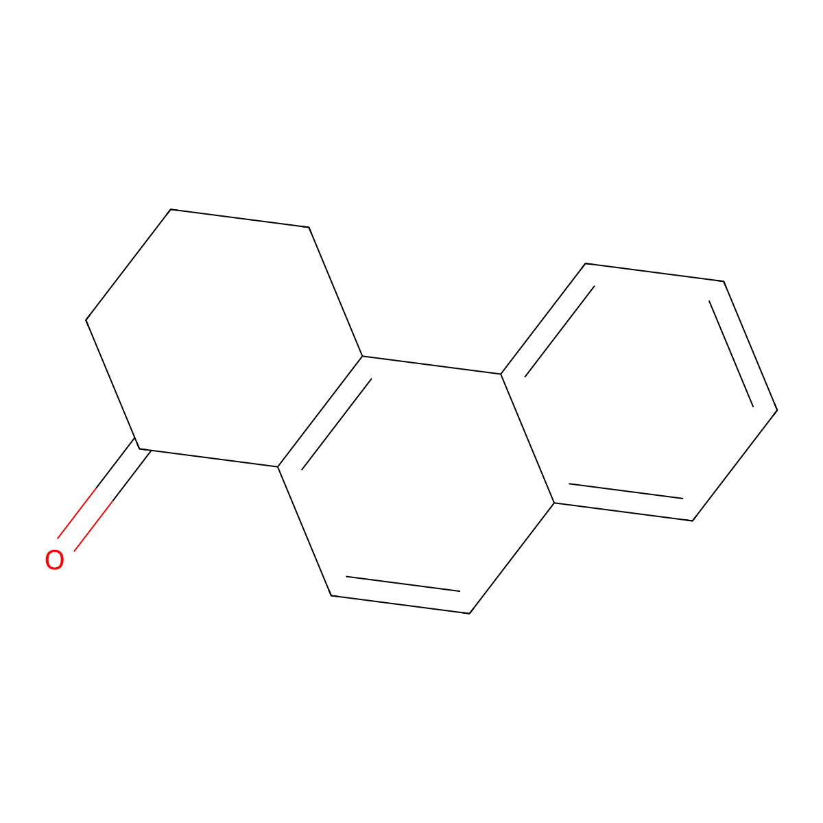 1-Oxo-1,2,3,4-tetrahydrophenanthrene molecular structure, CAS 573-22-8