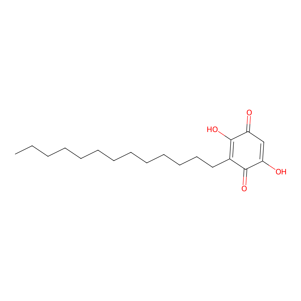 Rapanone molecular structure, CAS 573-40-0