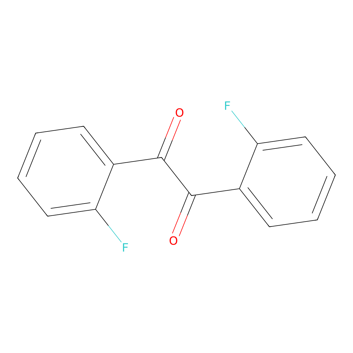 1,2-Bis(2-fluorophenyl)ethane-1,2-dione molecular structure, CAS 573-43-3