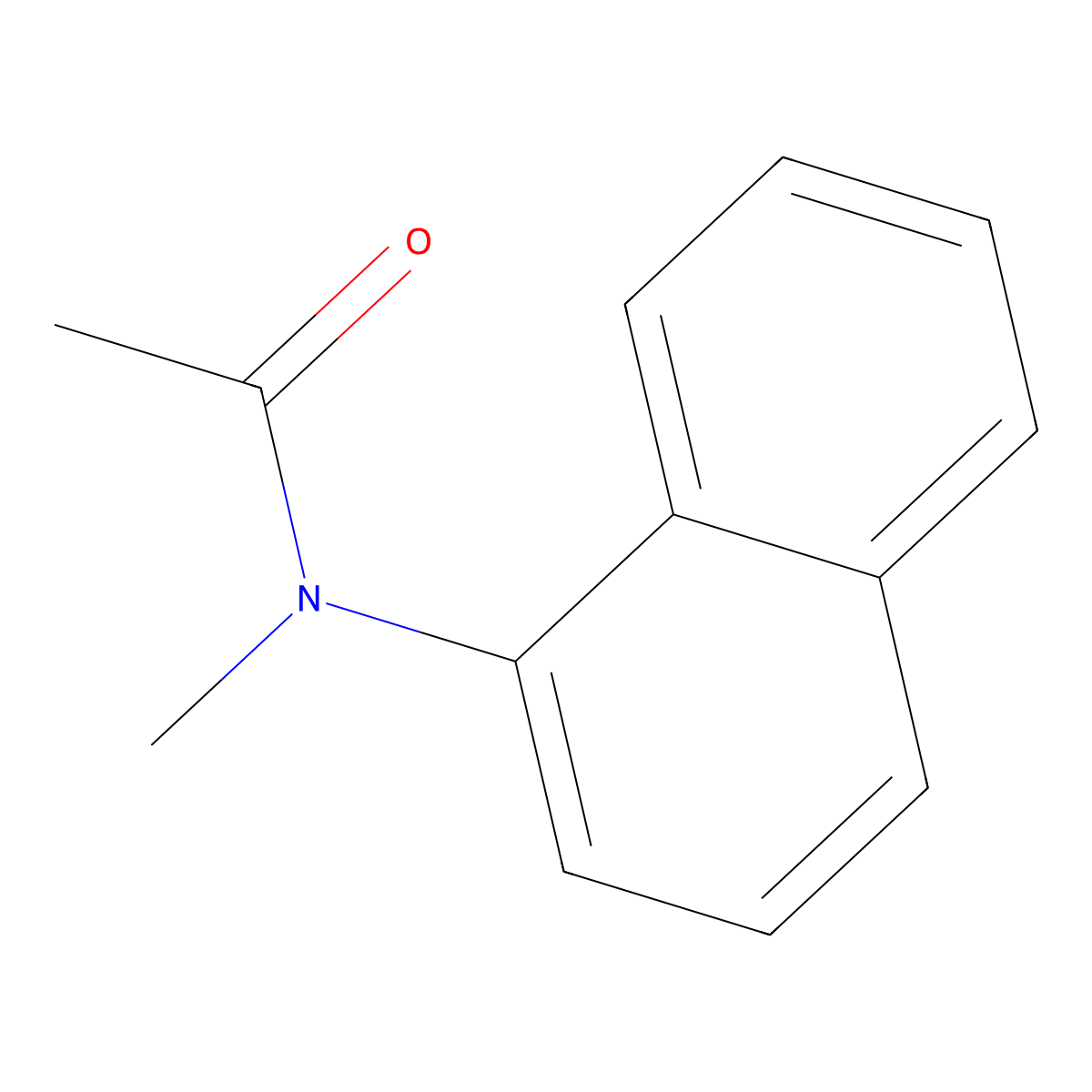 Acetamide, N-methyl-N-1-naphthalenyl- molecular structure, CAS 573-90-0