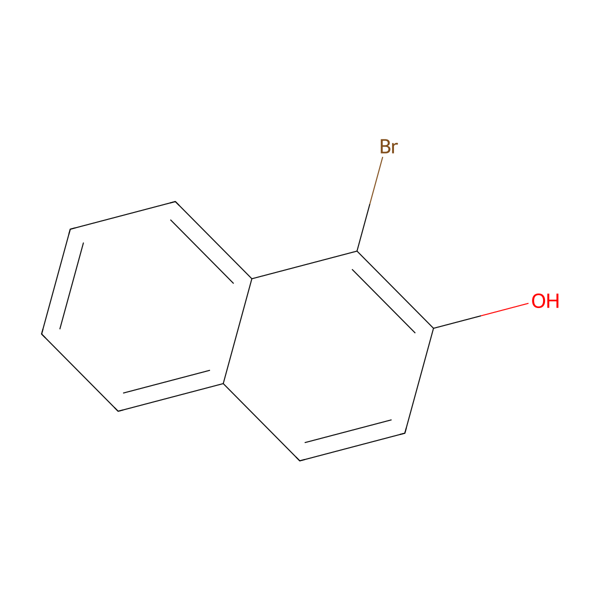 1-Bromo-2-naphthol molecular structure, CAS 573-97-7