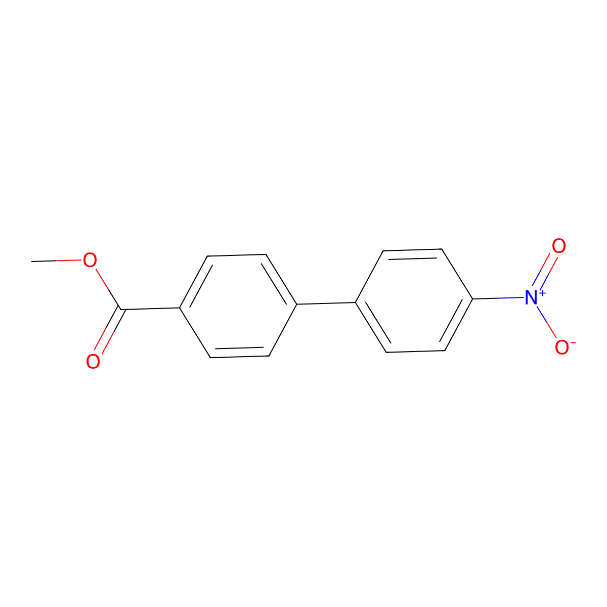 Methyl 4'-nitro[1,1'-biphenyl]-4-carboxylate molecular structure, CAS 5730-75-6