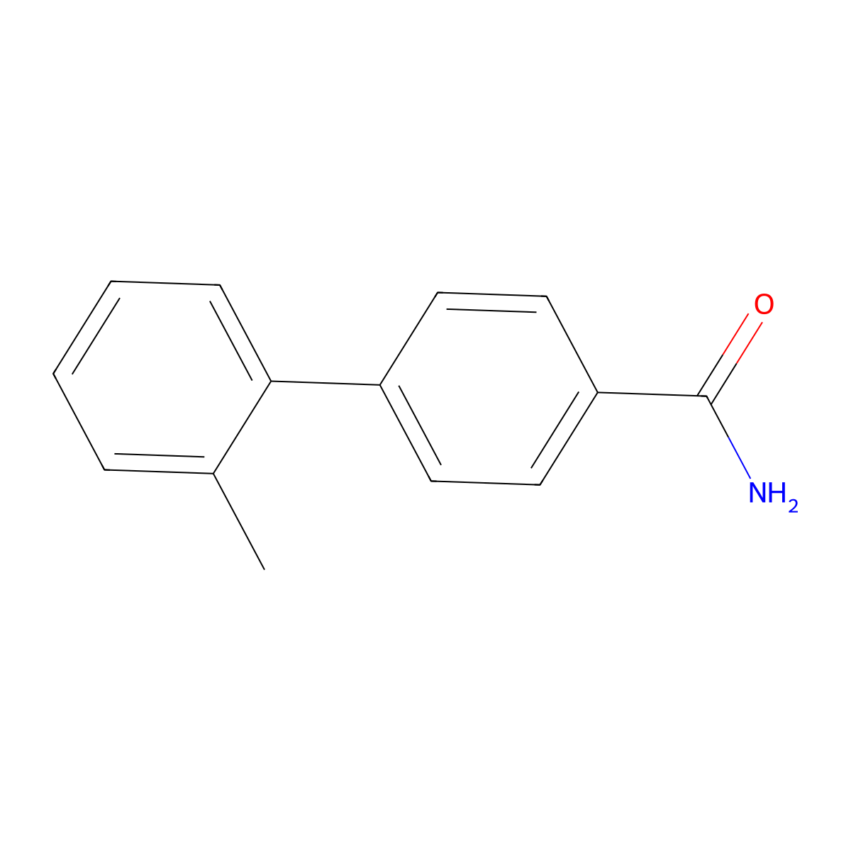 4-(2-Methylphenyl)benzamide molecular structure, CAS 5730-81-4