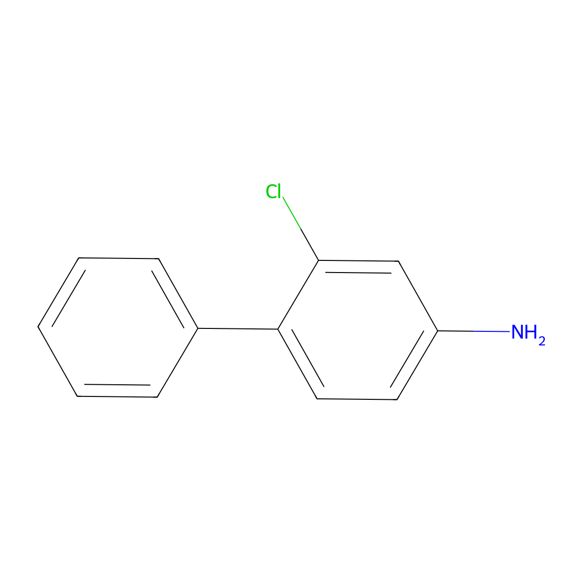 2-Chloro-biphenyl-4-ylamine molecular structure, CAS 5730-85-8