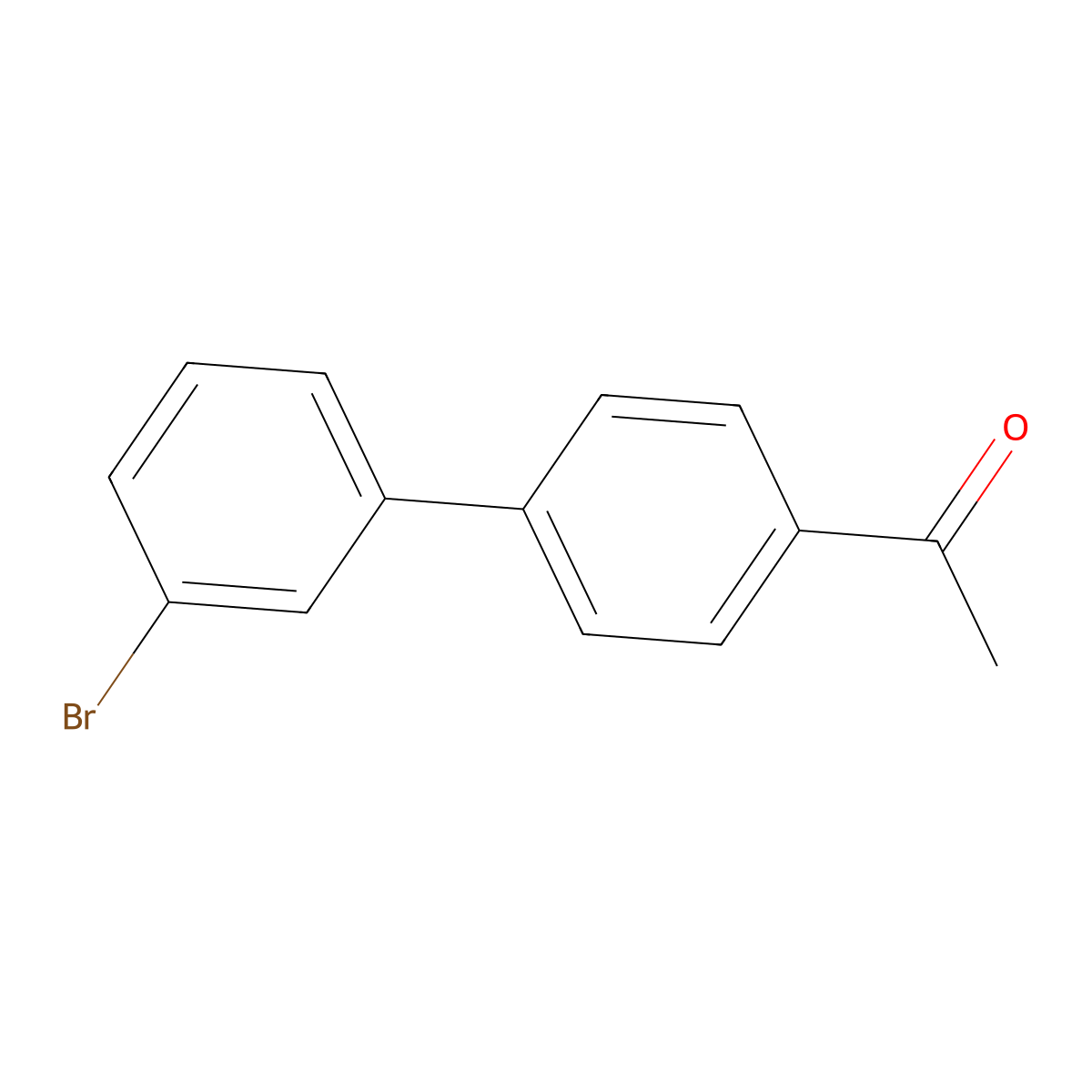 4-Acetyl-3'-bromobiphenyl molecular structure, CAS 5730-89-2