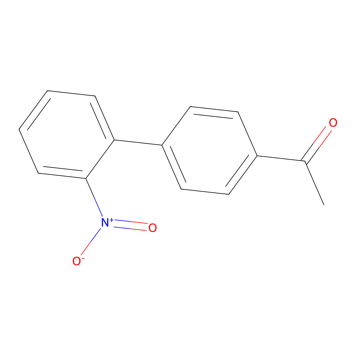 4-Acetyl-2'-nitrobiphenyl molecular structure, CAS 5730-96-1