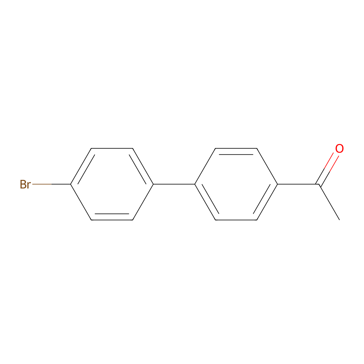 1-(4'-Bromo(1,1'-biphenyl)-4-yl)ethan-1-one molecular structure, CAS 5731-01-1