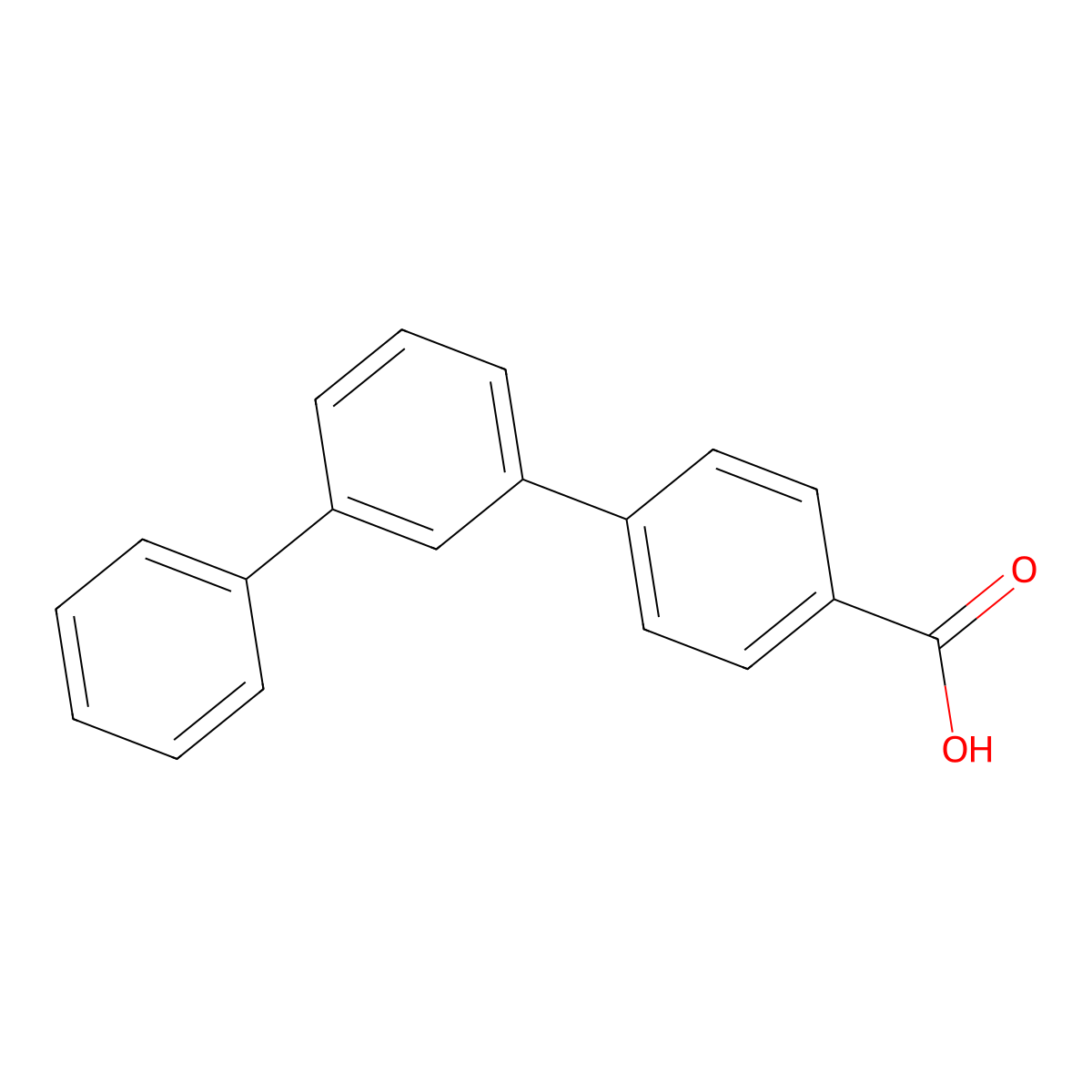 4-{[1,1'-Biphenyl]-3-yl}benzoic acid molecular structure, CAS 5731-09-9