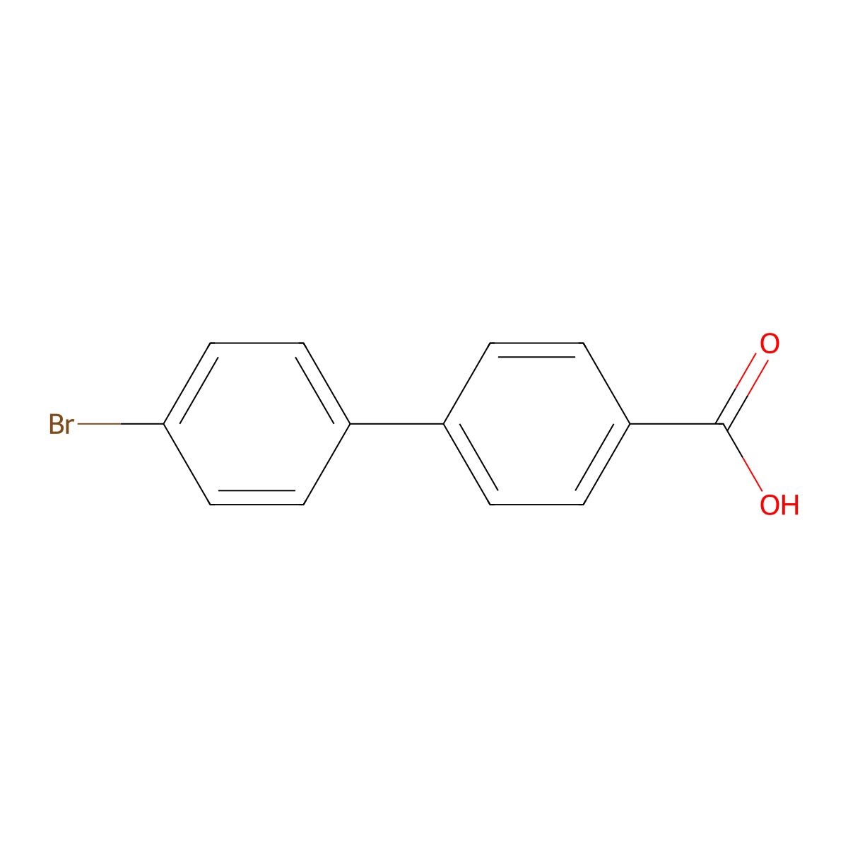 4-(4-Bromophenyl)benzoic acid molecular structure, CAS 5731-11-3