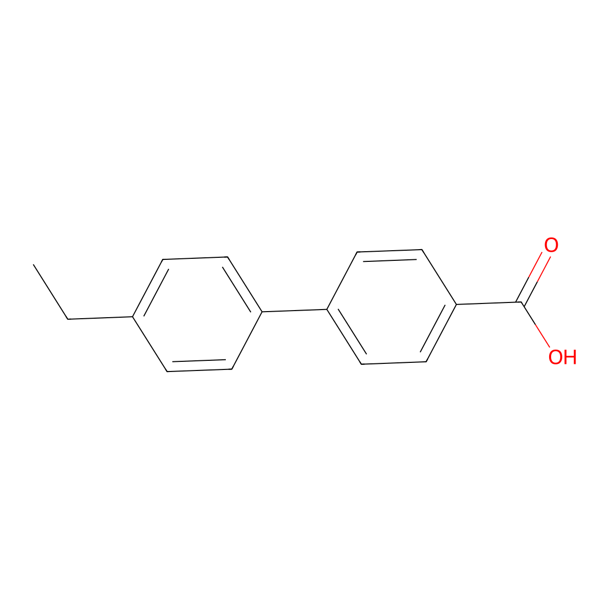 4-(4-Ethylphenyl)benzoic acid molecular structure, CAS 5731-13-5