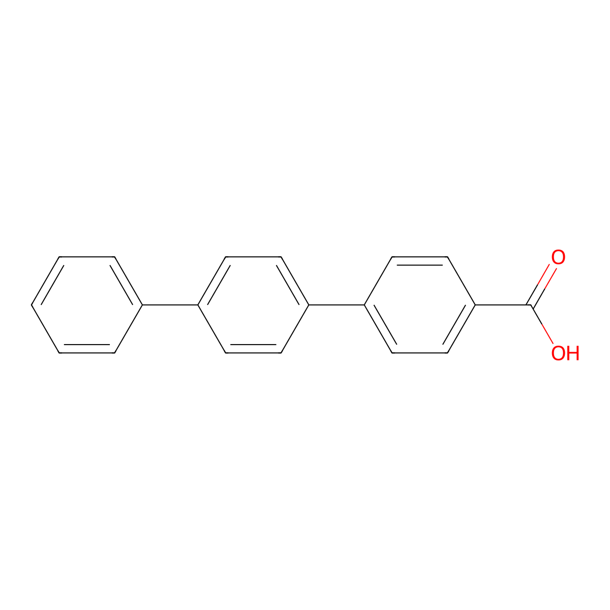 p-Terphenyl-4-carboxylic acid molecular structure, CAS 5731-15-7