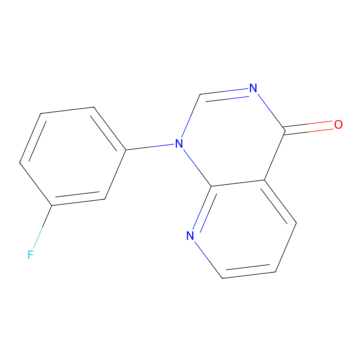 1-(3-fluorophenyl)pyrido[2,3-d]pyrimidin-4(1H)-one molecular structure, CAS 57311-08-7