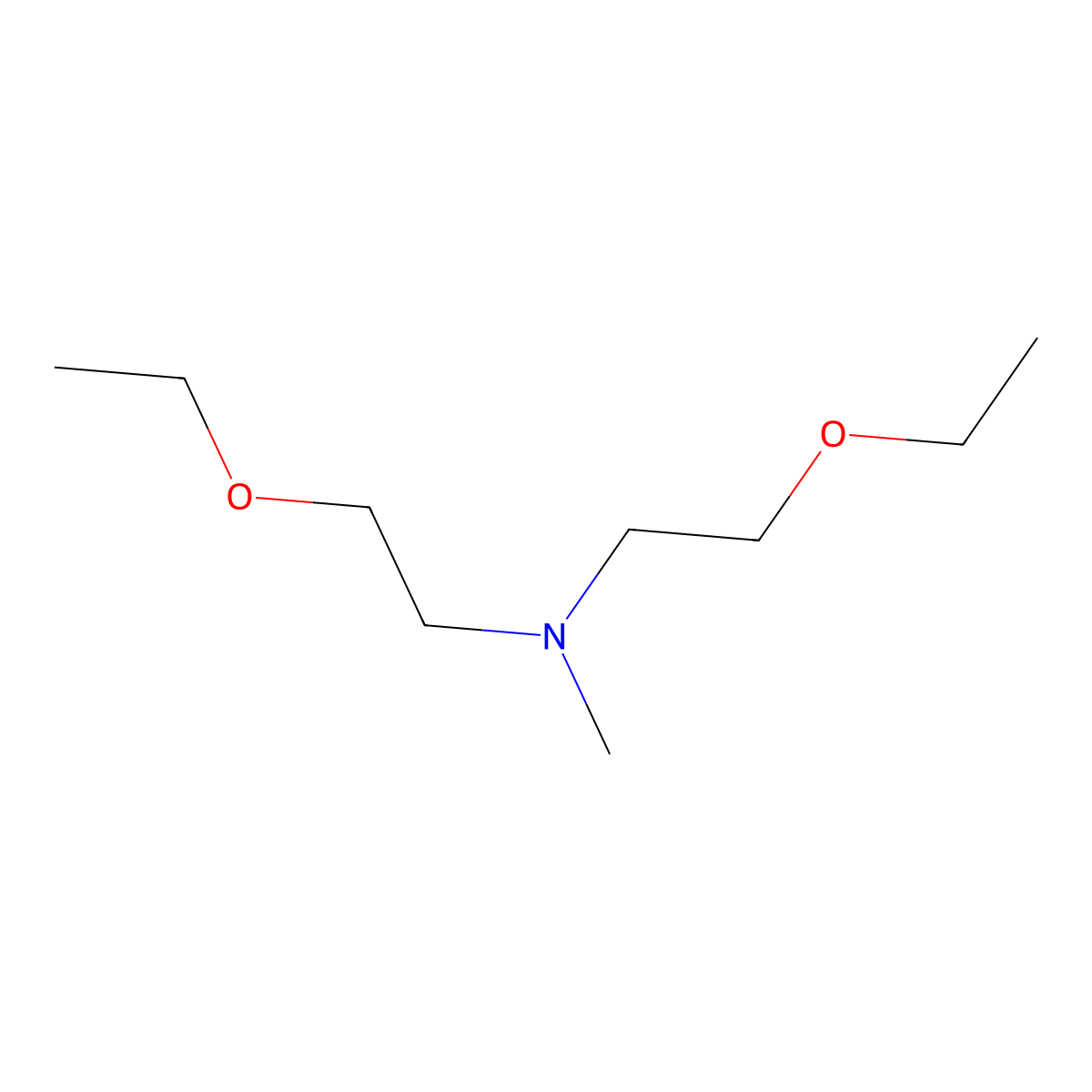 N,N-Bis-(2-ethoxyethyl)-N-methylamine molecular structure, CAS 57313-50-5