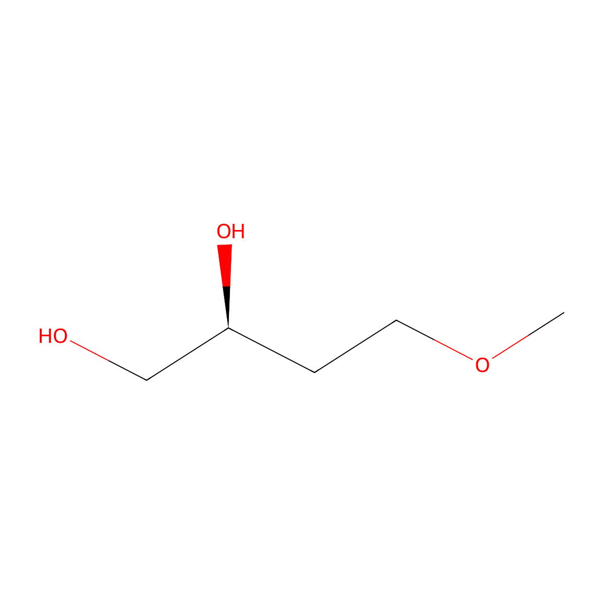 (2S)-4-methoxybutane-1,2-diol molecular structure, CAS 57314-07-5
