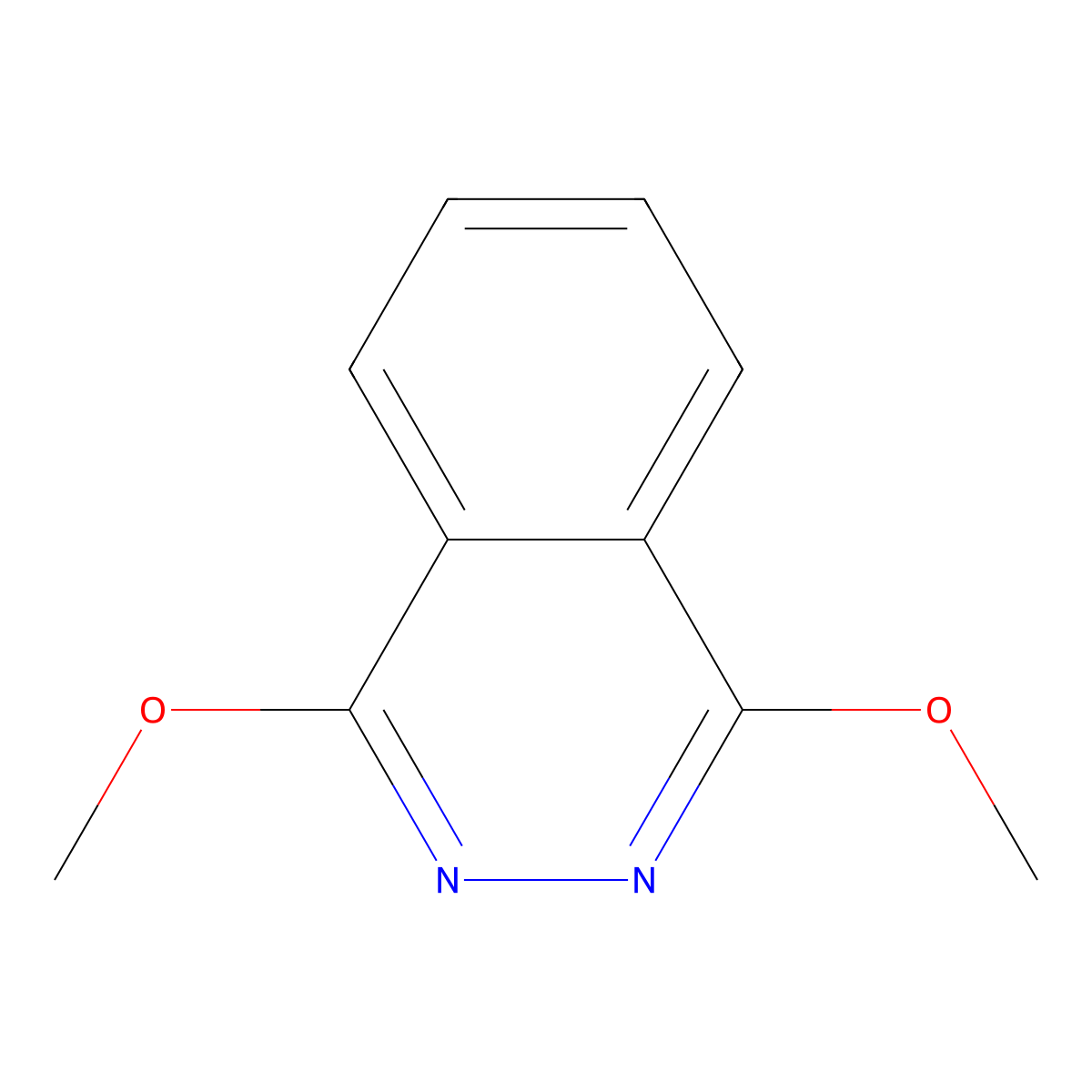 1,4-Dimethoxyphthalazine molecular structure, CAS 57315-37-4