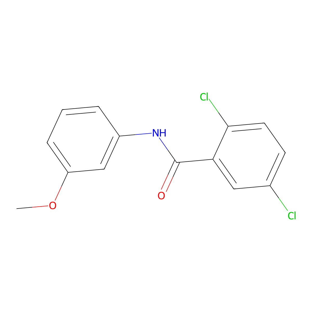 2,5-dichloro-N-(3-methoxyphenyl)benzamide molecular structure, CAS 5732-07-0