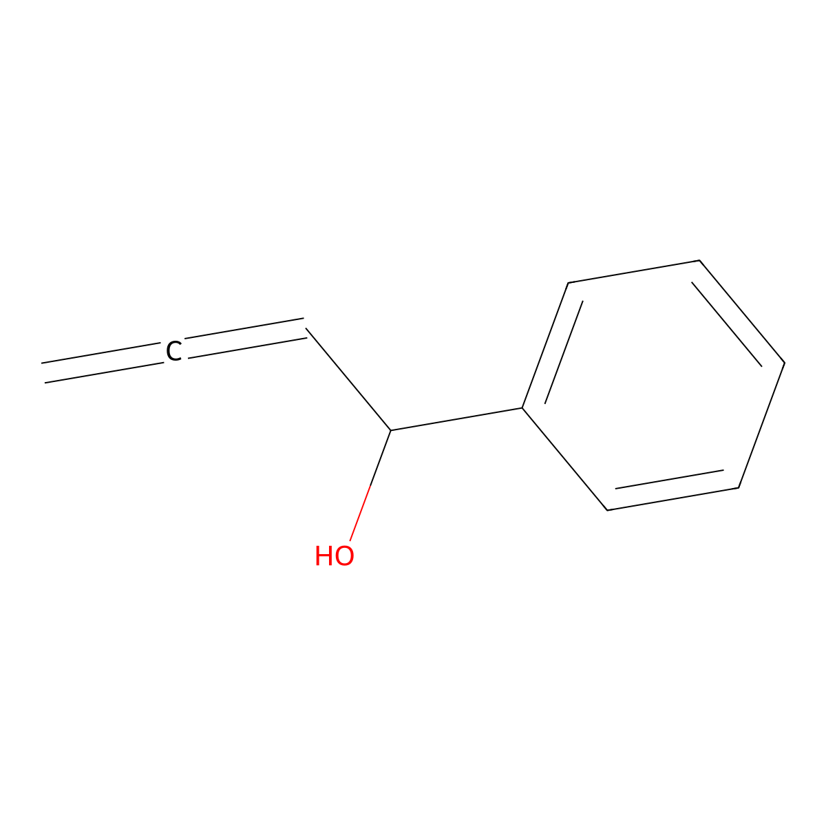 1-Phenylbuta-2,3-dien-1-ol molecular structure, CAS 5732-13-8