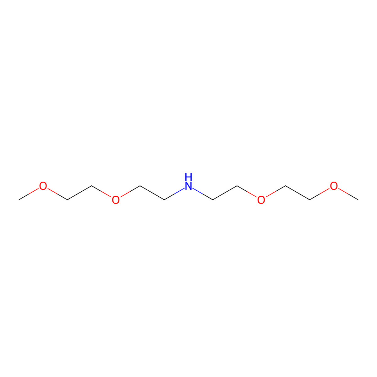 Bis(2-(2-methoxyethoxy)ethyl)amine molecular structure, CAS 5732-47-8