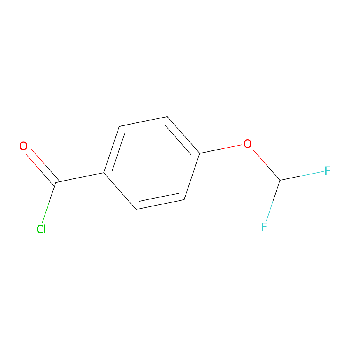 4-(Difluoromethoxy)benzoyl chloride molecular structure, CAS 57320-63-5