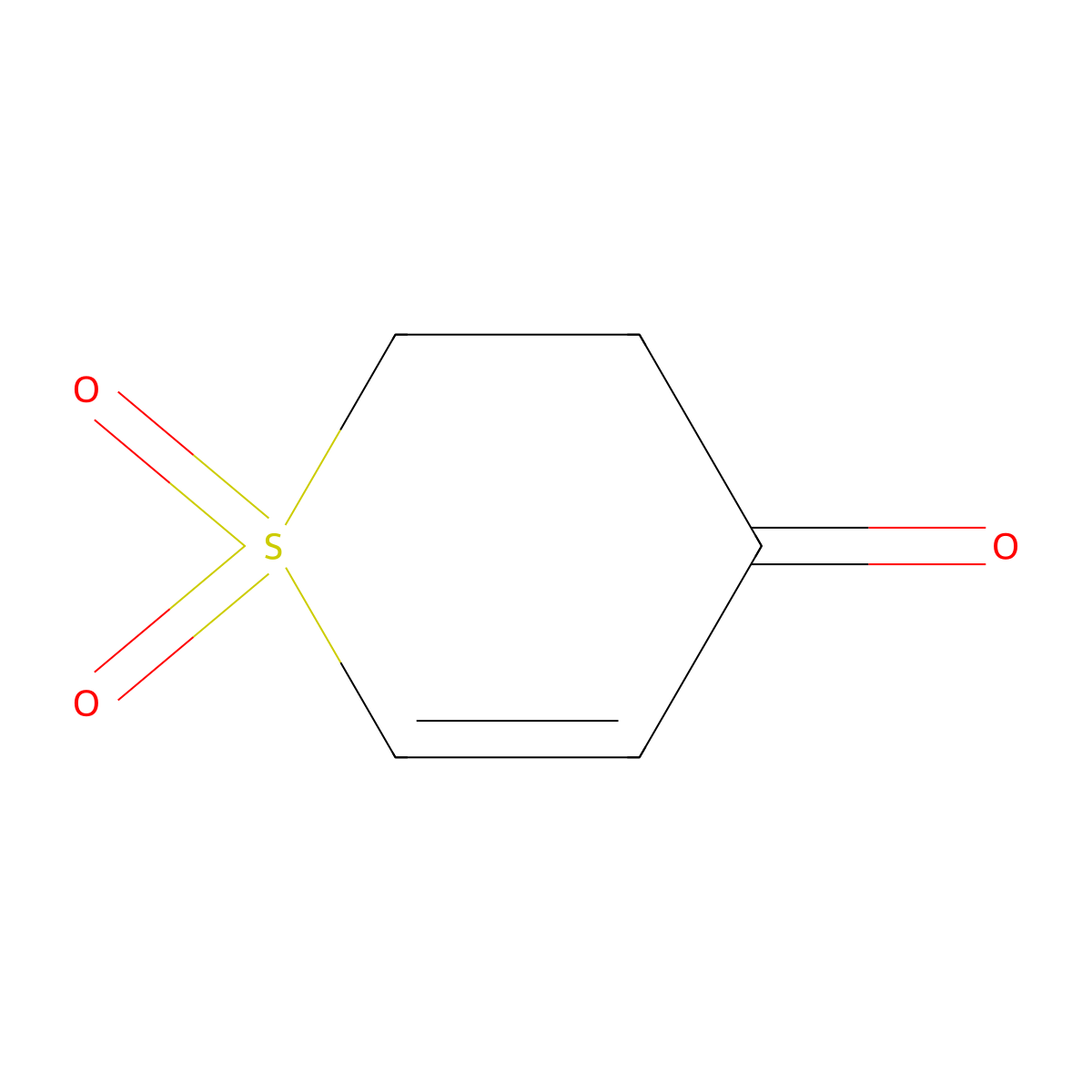 2,3-dihydro-4H-thiopyran-4-one 1,1-dioxide molecular structure, CAS 57321-26-3