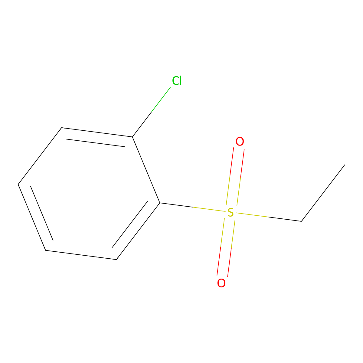 1-Chloro-2-(ethanesulfonyl)benzene molecular structure, CAS 57321-29-6