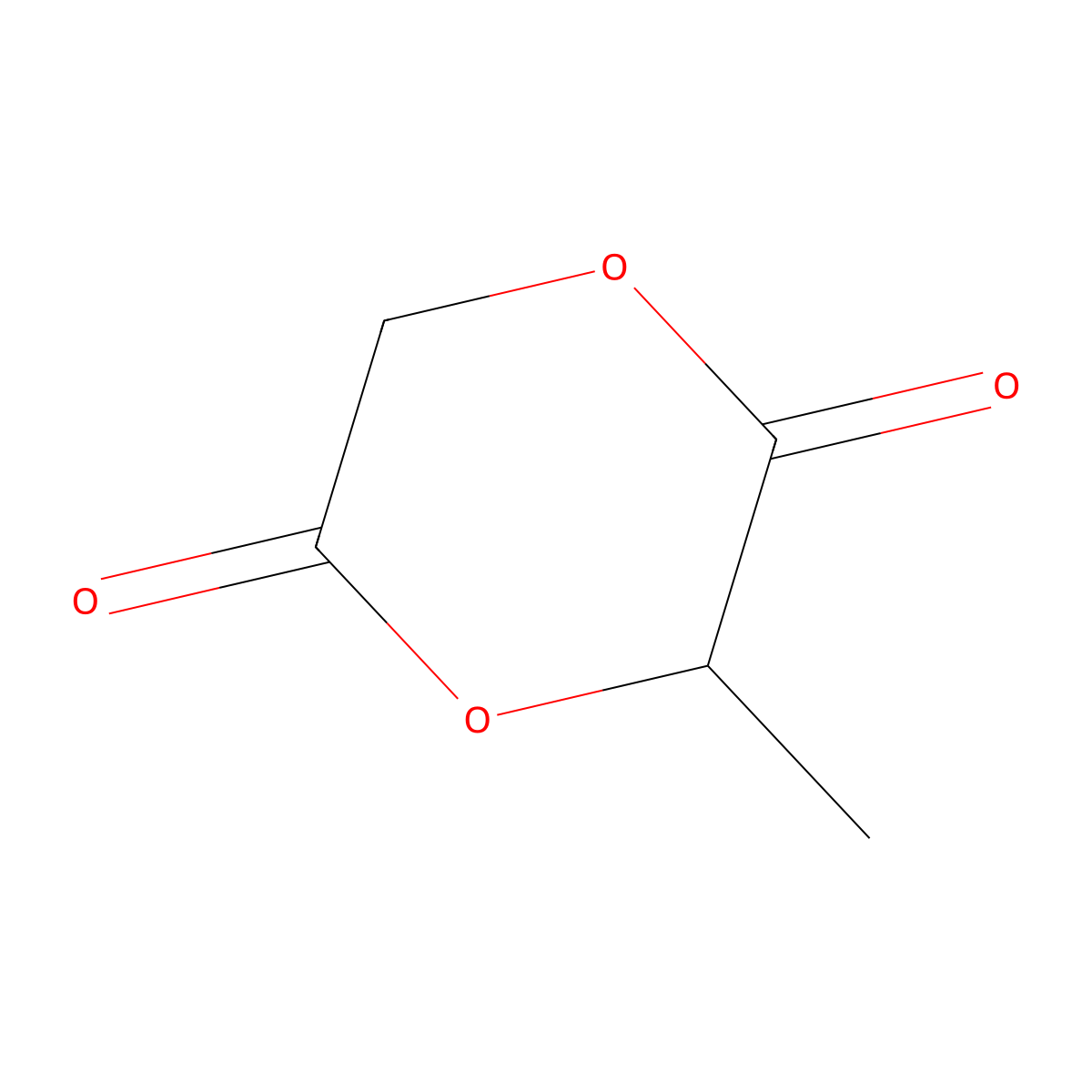 3-methyl-1,4-Dioxane-2,5-dione molecular structure, CAS 57321-93-4
