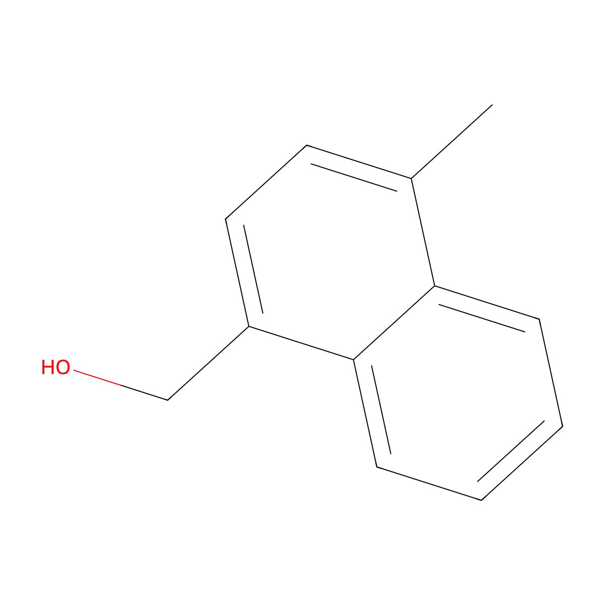 4-Methyl-1-naphthalenemethanol molecular structure, CAS 57322-44-8