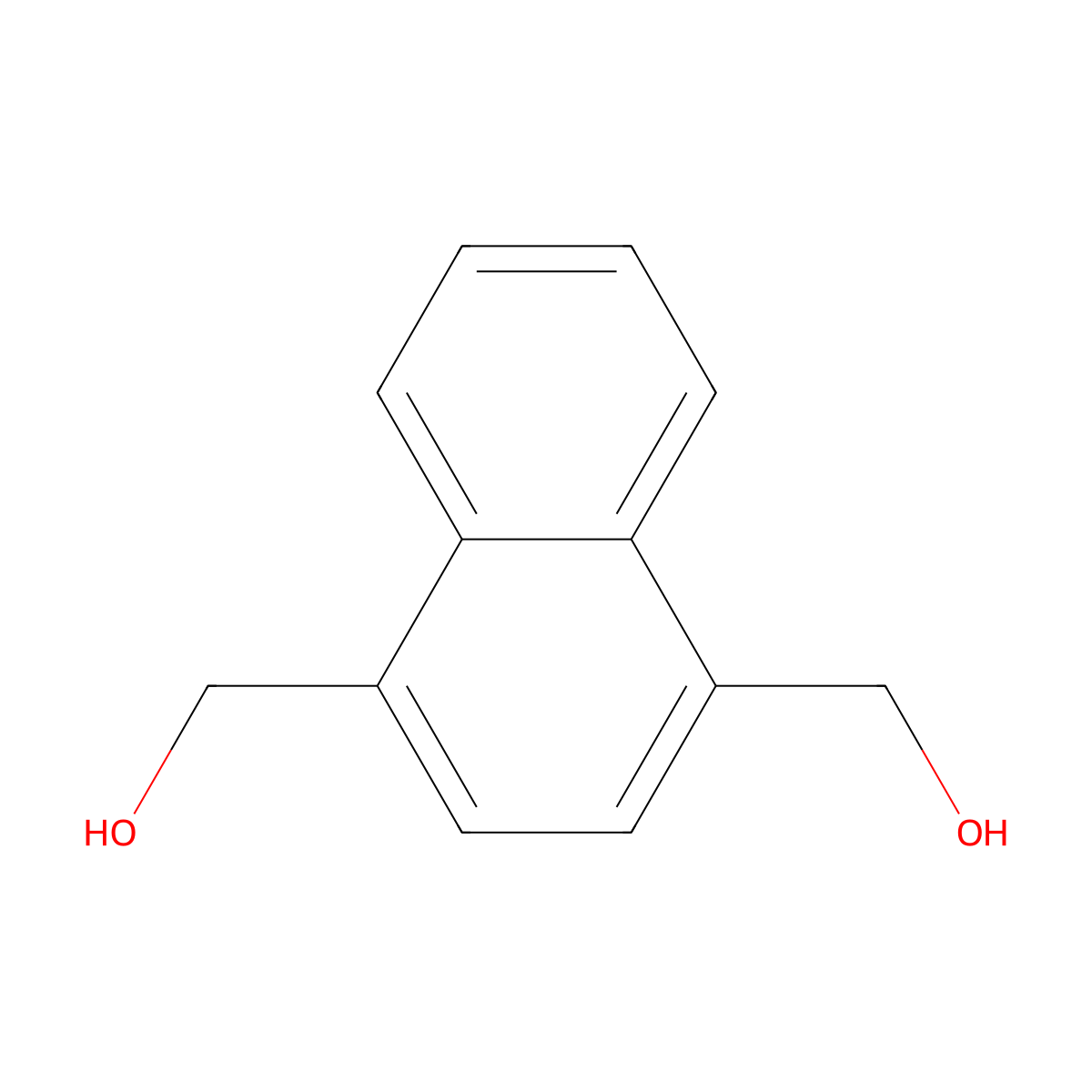 1,4-Naphthalenedimethanol molecular structure, CAS 57322-45-9