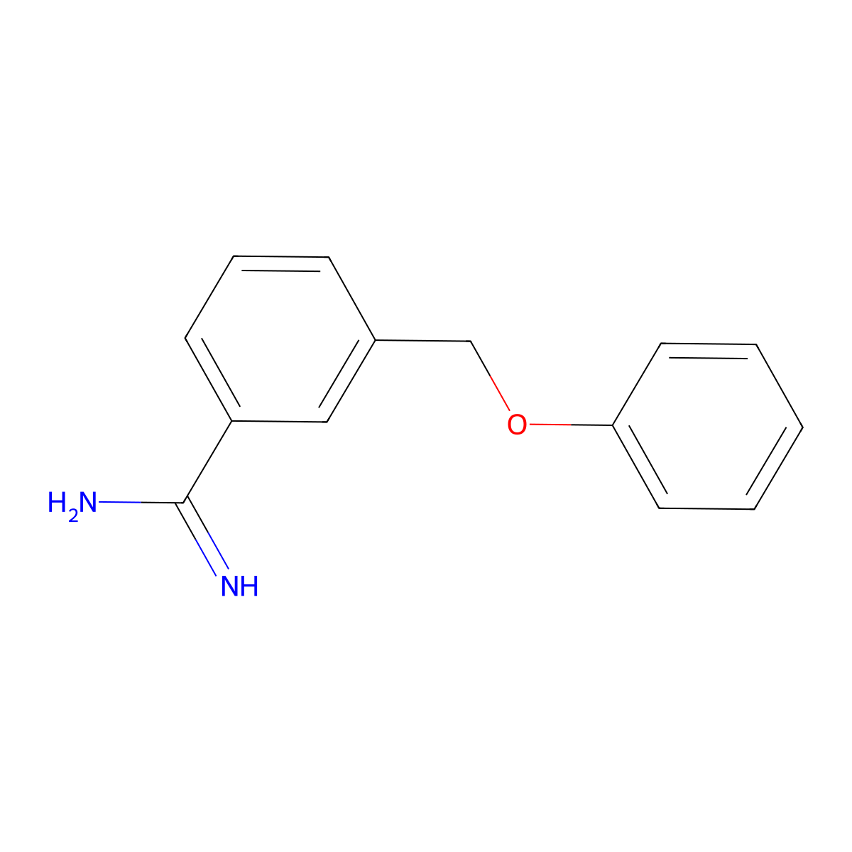 3-Amidinobenzyl phenyl ether molecular structure, CAS 57323-73-6