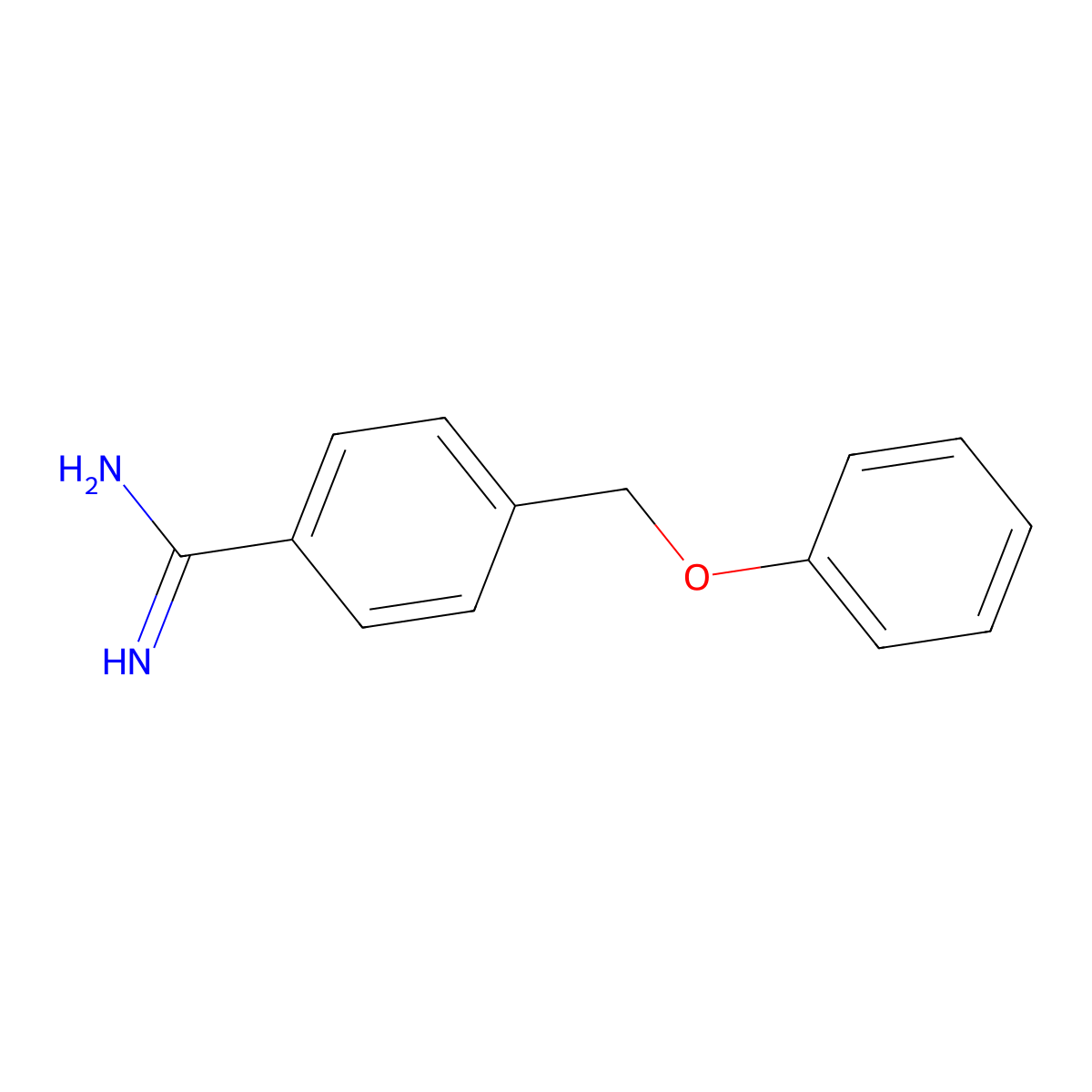 4-(Phenoxymethyl)benzamidine molecular structure, CAS 57323-76-9