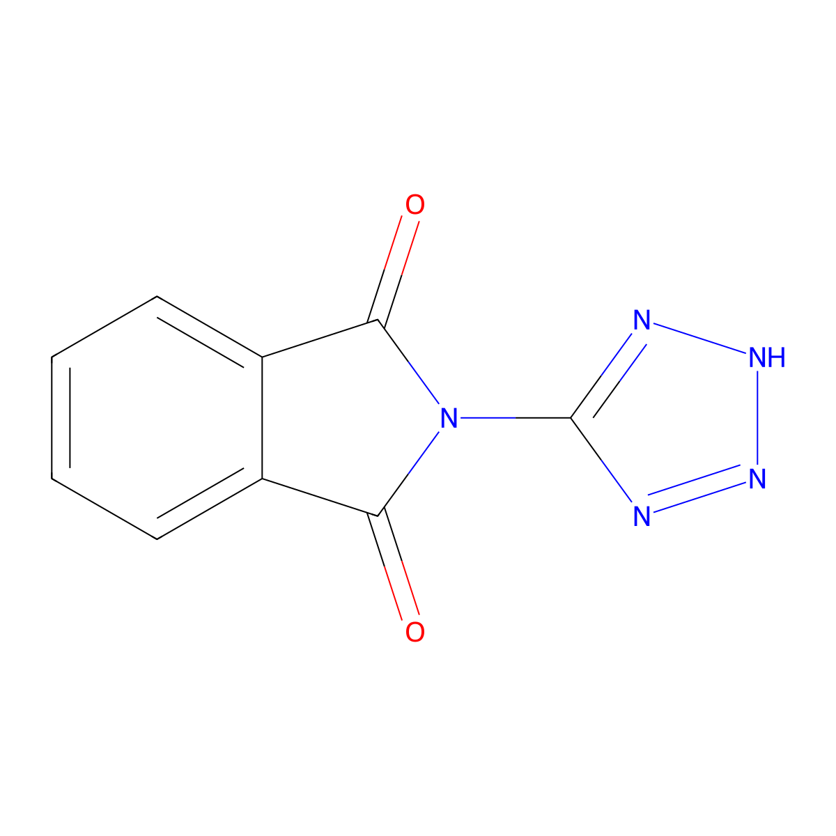 N-(1H-Tetrazol-5-yl)phthalimide molecular structure, CAS 57328-14-0