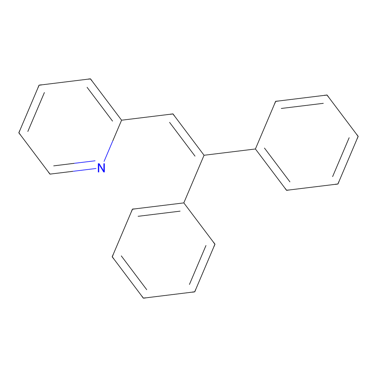 2-(2,2-Diphenylethenyl)pyridine molecular structure, CAS 5733-76-6