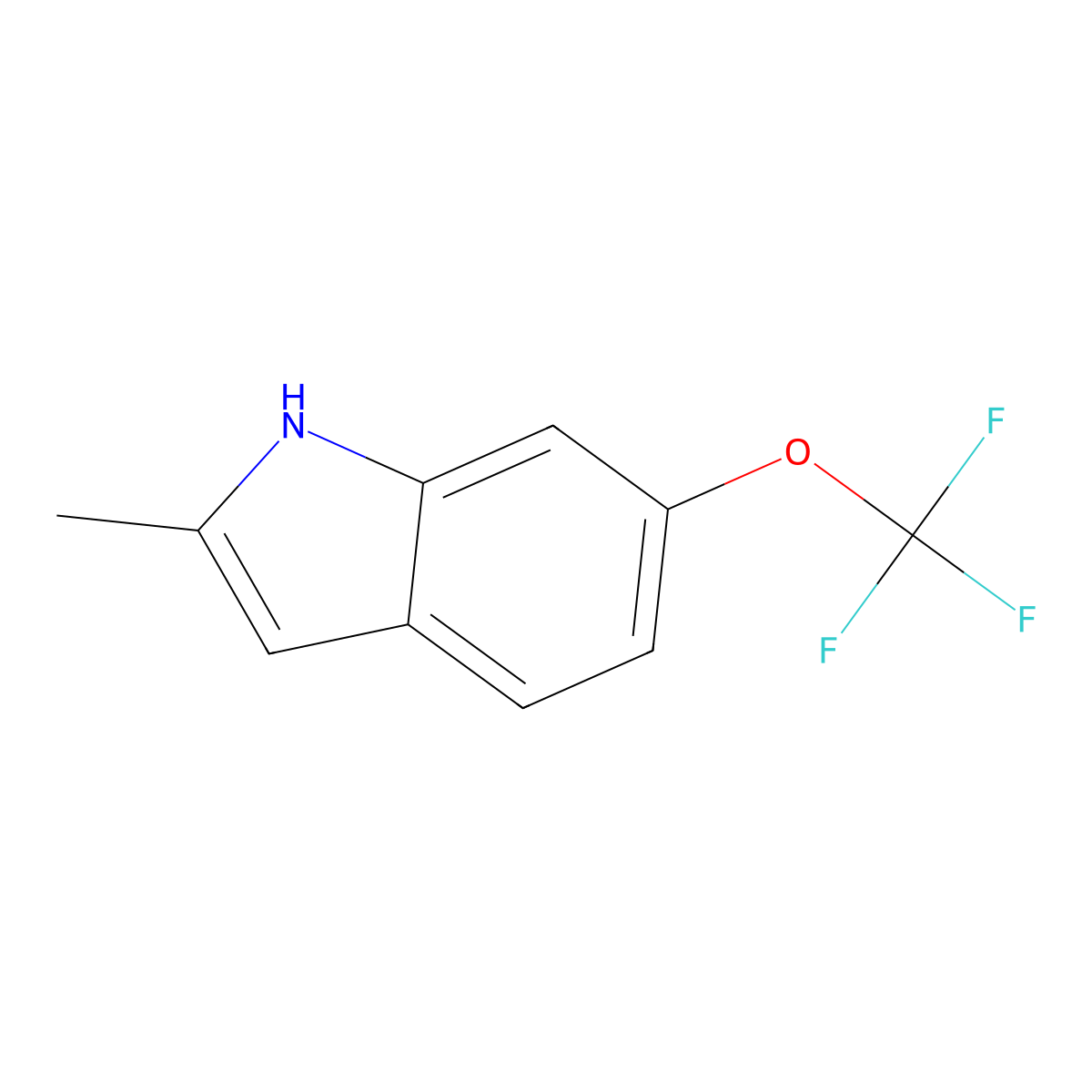 2-Methyl-6-(trifluoromethoxy)-1H-indole molecular structure, CAS 57330-49-1