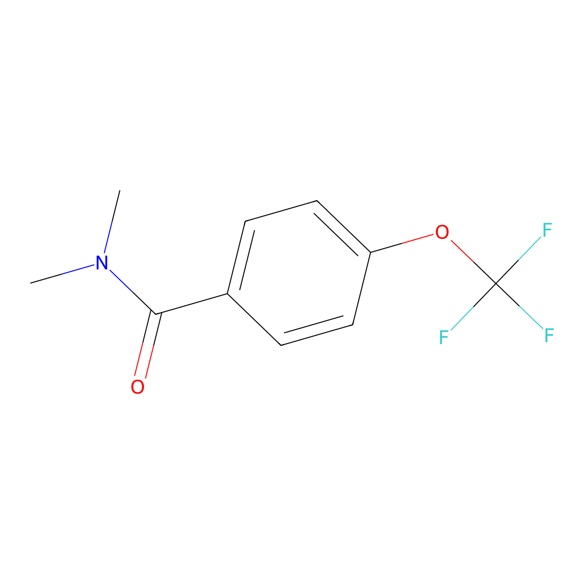 N,N-Dimethyl-4-(trifluoromethoxy)benzamide molecular structure, CAS 57330-50-4
