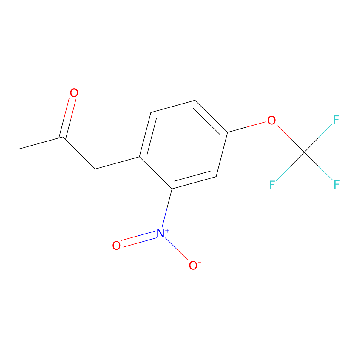 1-(2-Nitro-4-(trifluoromethoxy)phenyl)propan-2-one molecular structure, CAS 57330-59-3