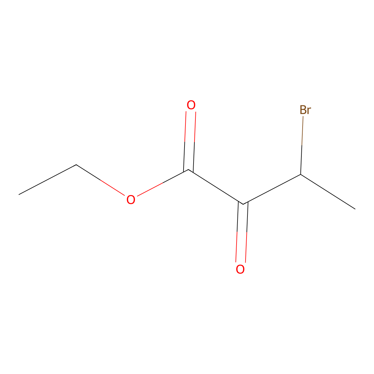 Ethyl 3-bromo-2-oxobutanoate molecular structure, CAS 57332-84-0