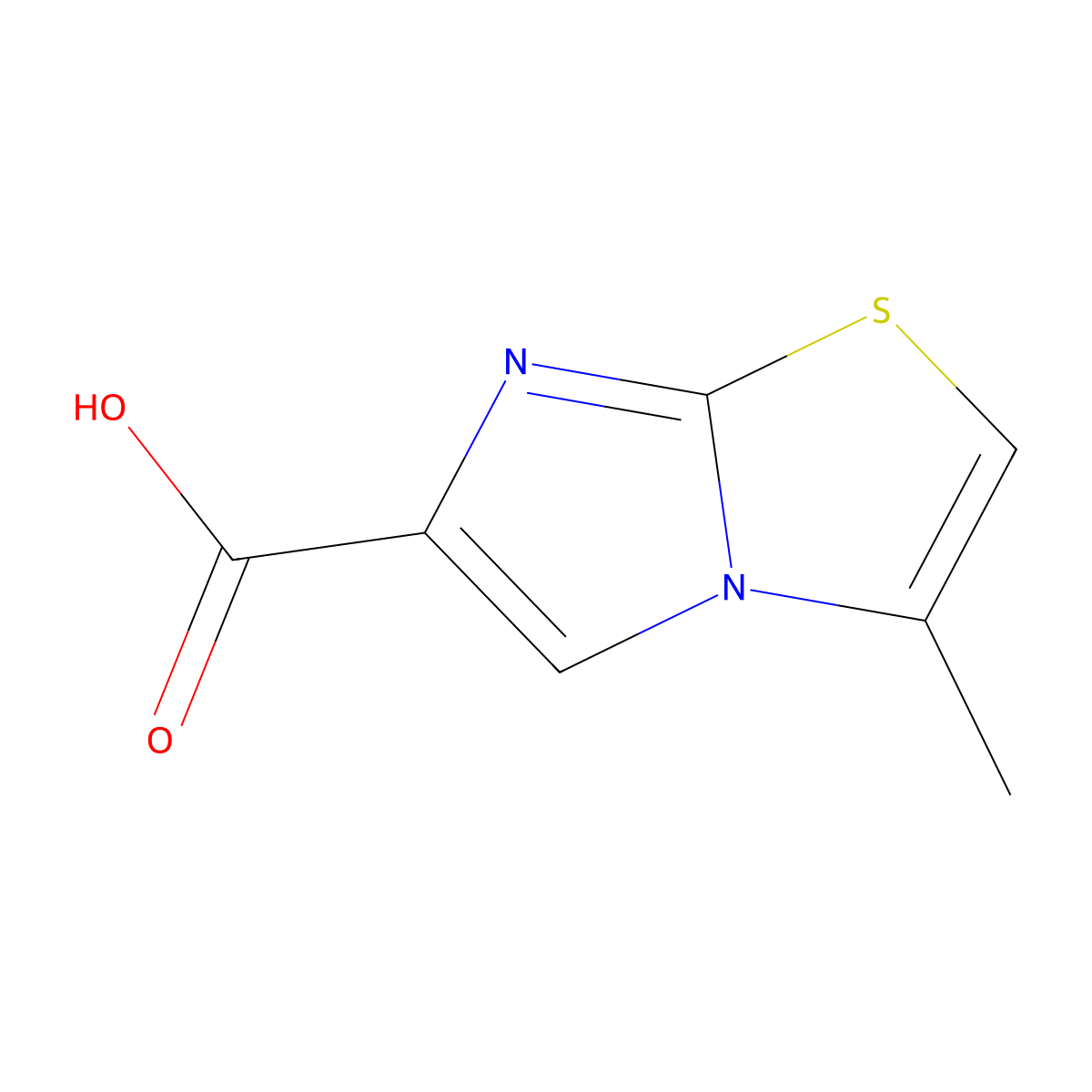 3-Methylimidazo[2,1-b][1,3]thiazole-6-carboxylic acid molecular structure, CAS 57332-88-4