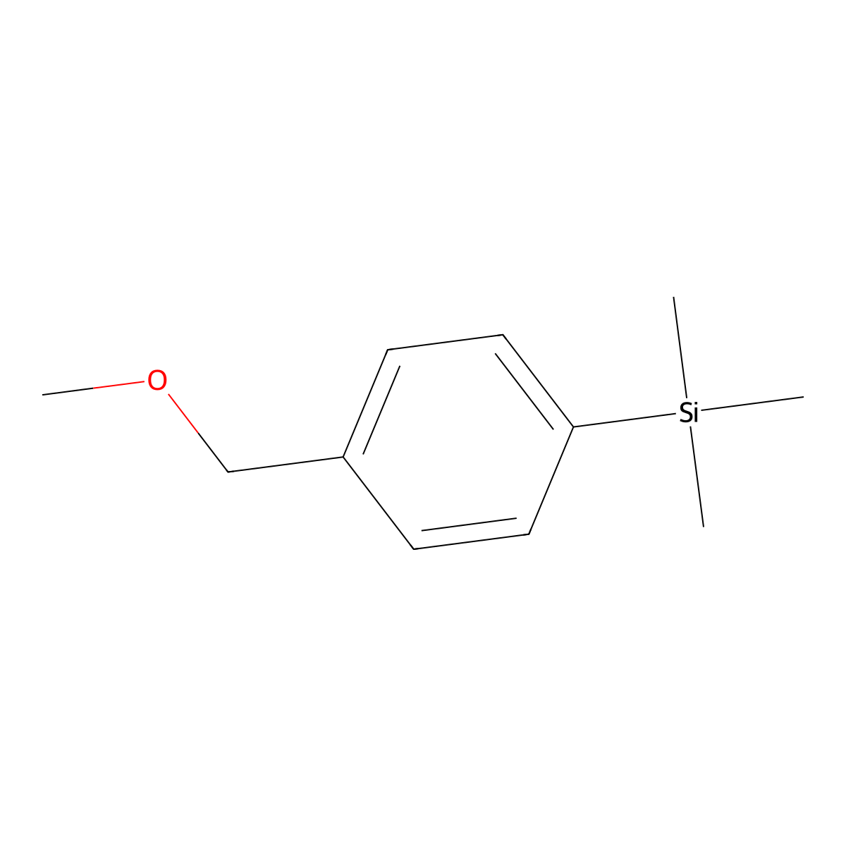 1-(Trimethylsilyl)-4-(methoxymethyl)benzene molecular structure, CAS 57337-80-1
