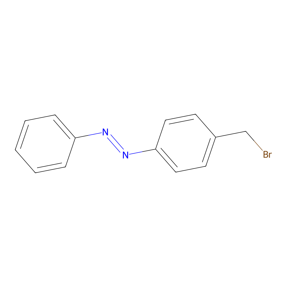 1-[4-(Bromomethyl)phenyl]-2-phenyldiazene molecular structure, CAS 57340-21-3