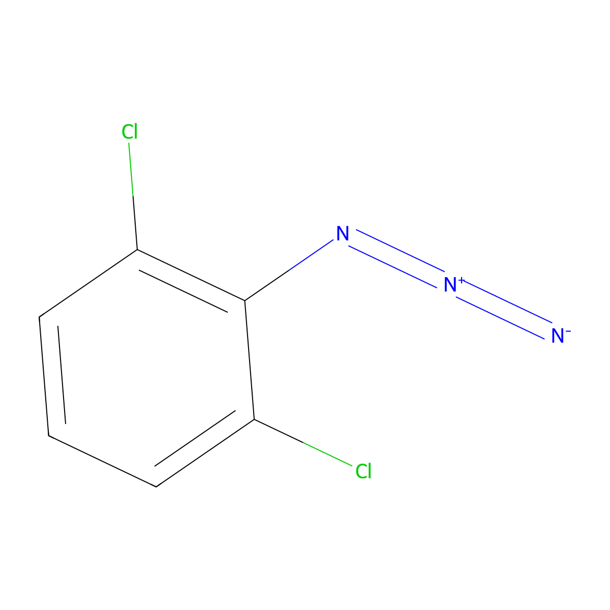 2-Azido-1,3-dichloro-benzene molecular structure, CAS 57341-09-0
