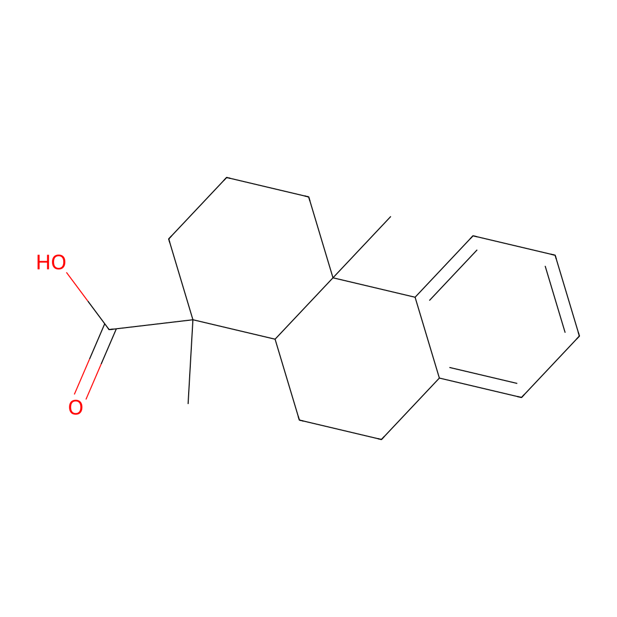 Podocarpa-8,11,13-trien-15-oic acid molecular structure, CAS 57345-30-9